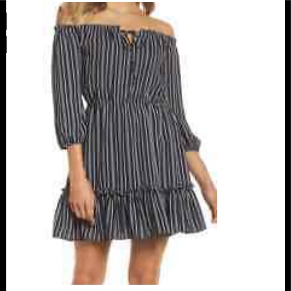 BB Dakota McKenna Navy Stripe dress